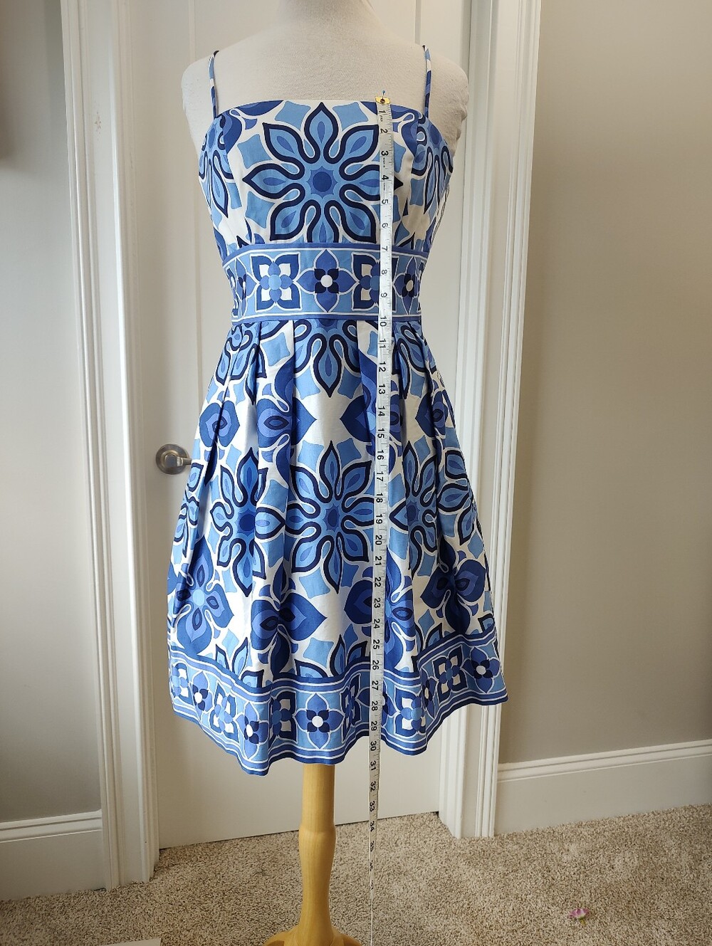 Sooo CUTE! Multi blues London times 10 petite strappy dress #pockets!